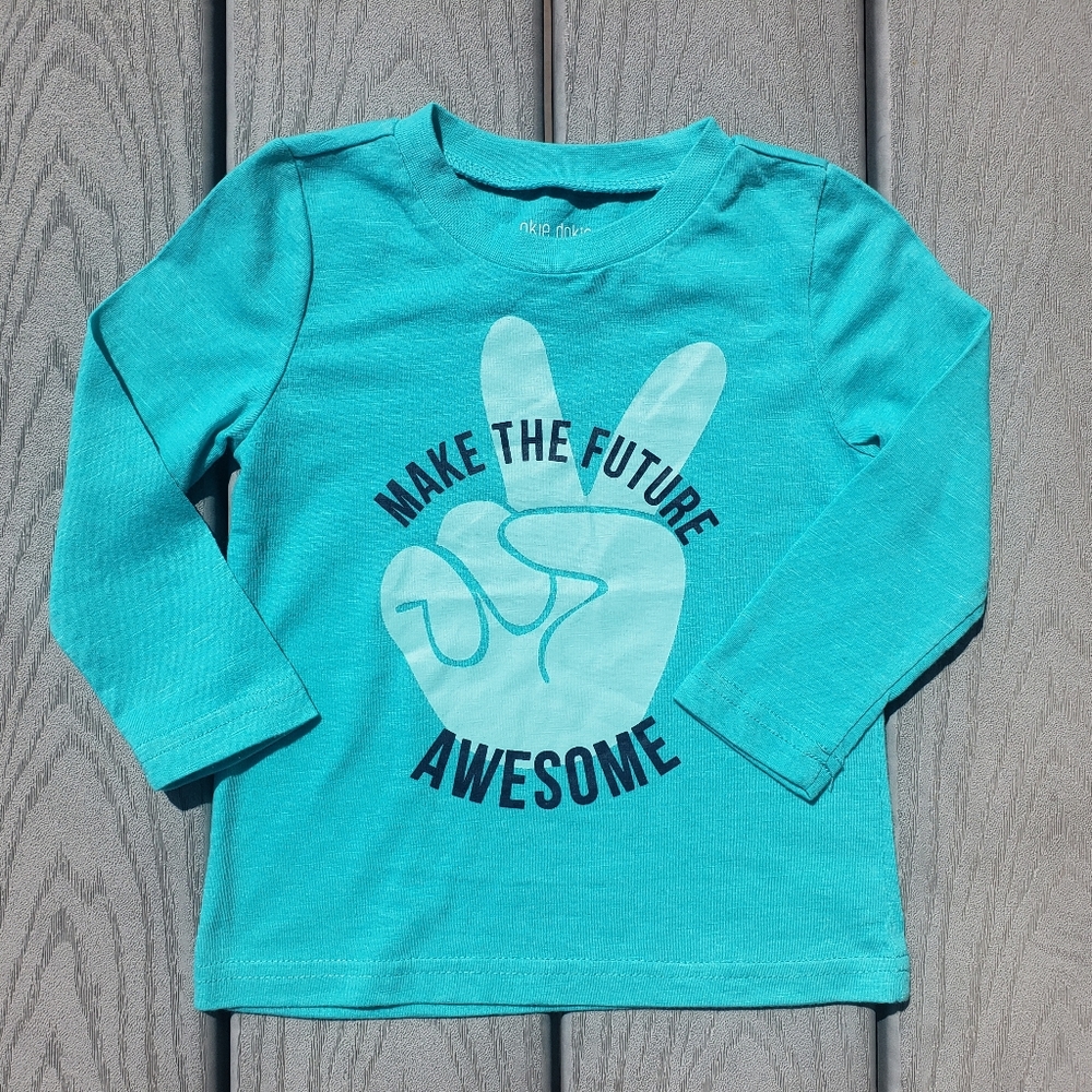 Okie Dokie  'Make The Future Awesome' Long Sleeve Tee